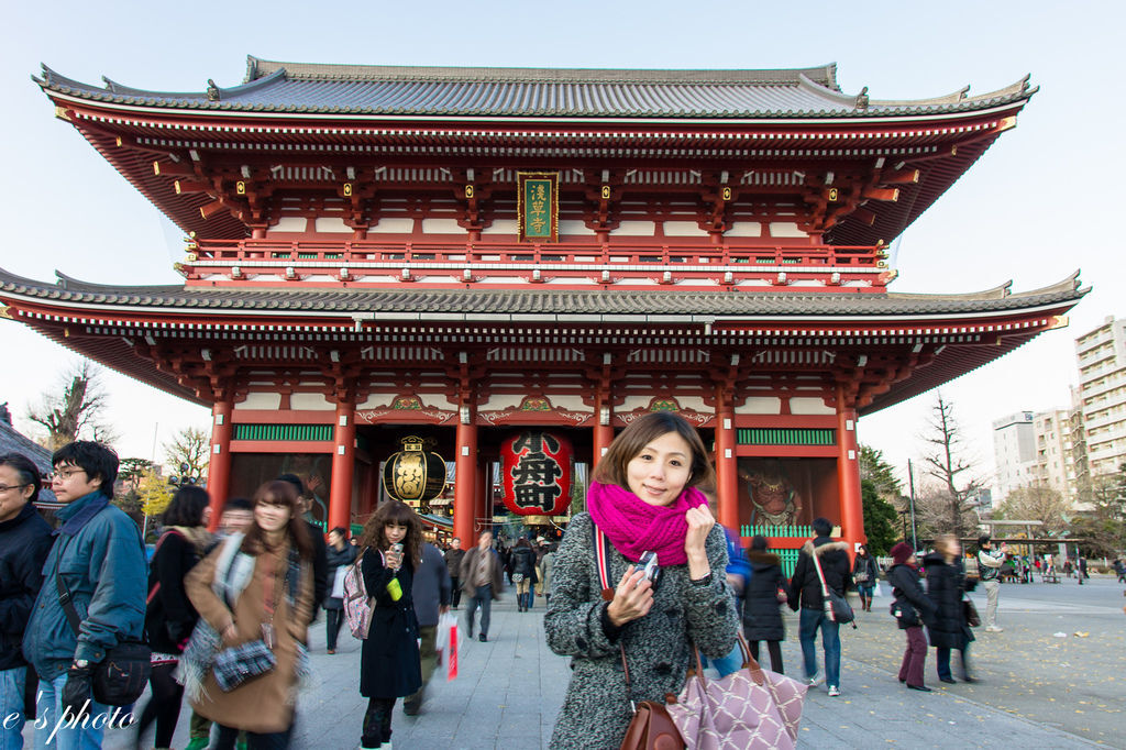 『日本自由行』東京 聖誕節 五天四夜 淺草寺 雷門 仲見世通 大黑家