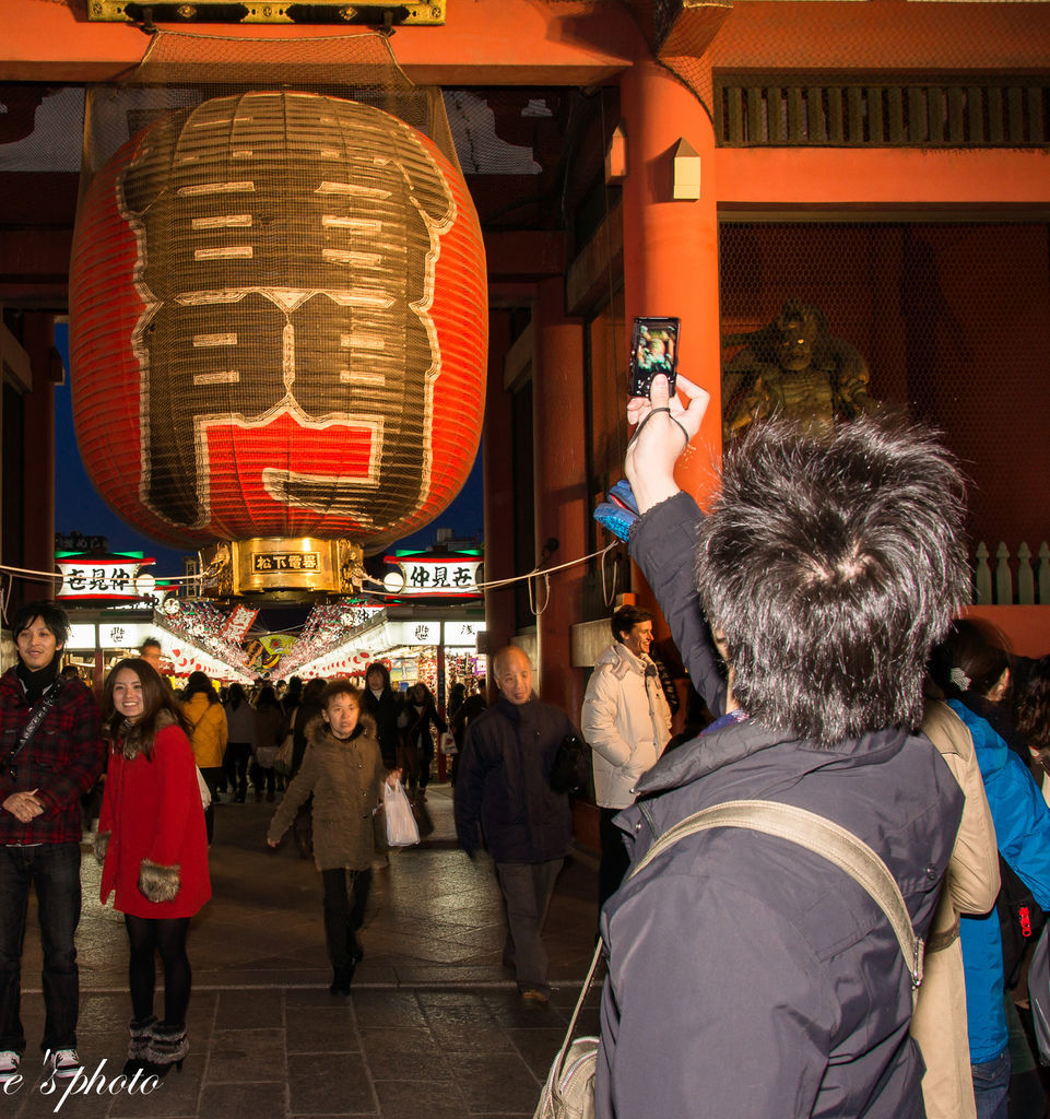 『日本自由行』東京 聖誕節 五天四夜 淺草寺 雷門 仲見世通 大黑家