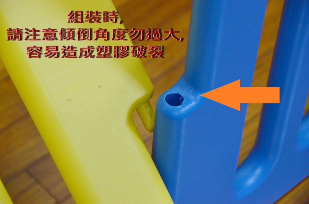 傾角若太大,有可能造成破裂!! 傾角若太大,有可能造成破裂!!