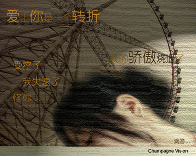 我的驕傲燒退了-愛上你是一個轉折.受控了.我失速了.怪你