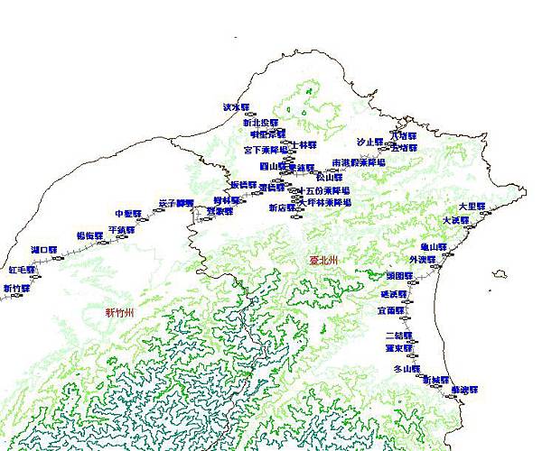 清代鐵路分布圖 清代鐵路分布圖