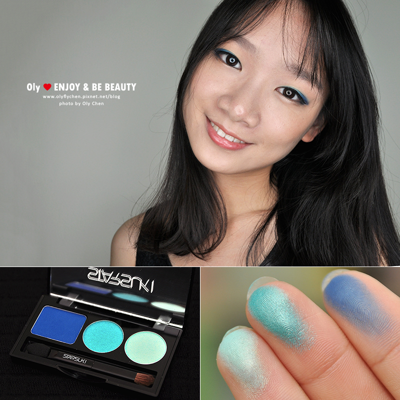starsuki放肆眼眸三色眼彩盤。藍綠色眼影教學 starsuki放肆眼眸三色眼彩盤。藍綠色眼影教學