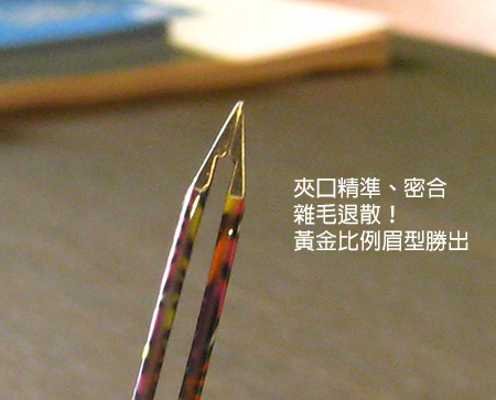 夾口密合的眉夾長這樣