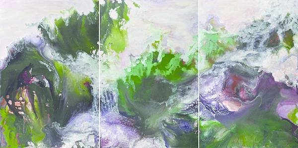 【生生不息-三聯屏】369X183-2009