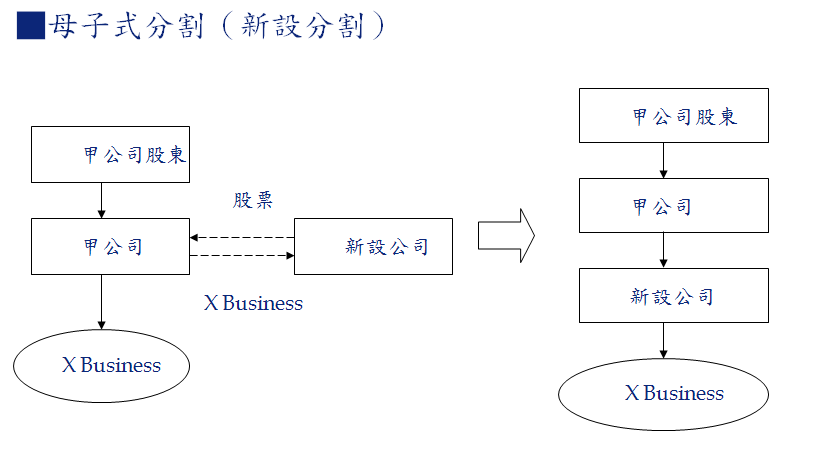 母子分割