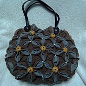 雙面折花手堤包