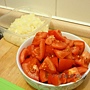 蕃茄起司雞排 - 蕃茄塊 & 洋蔥粒