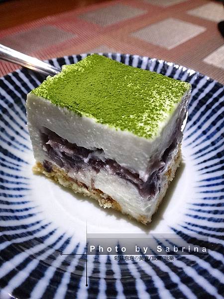 24.抹茶紅豆慕斯