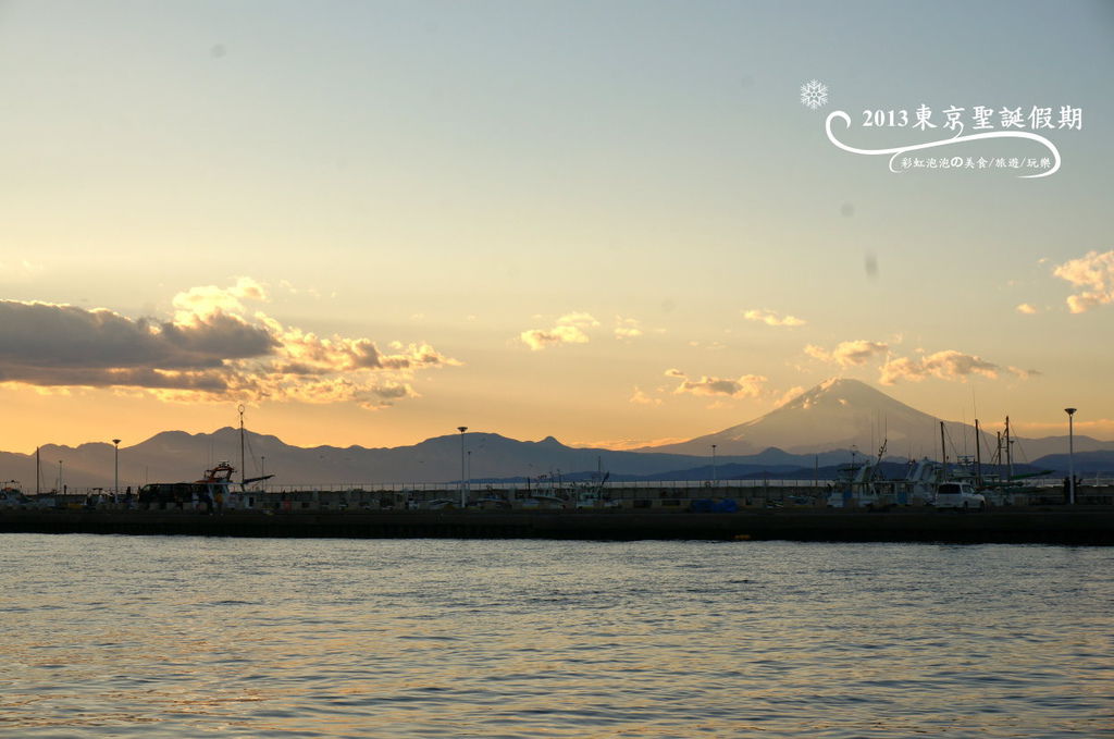 242.富士山、江之島夕陽 242.富士山、江之島夕陽