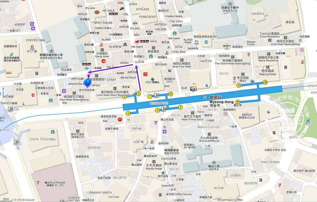 47.明洞全州中央會館-交通方式 47.明洞全州中央會館-交通方式