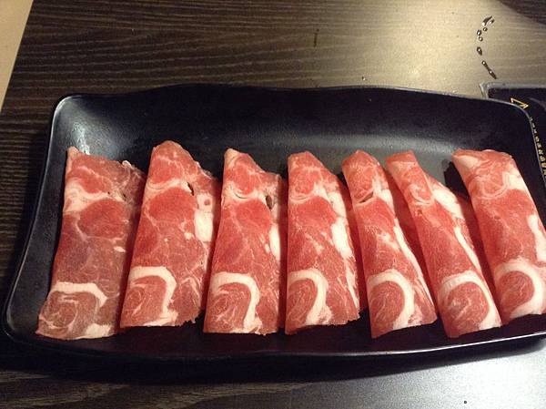 油脂豐富的美味羊肉片