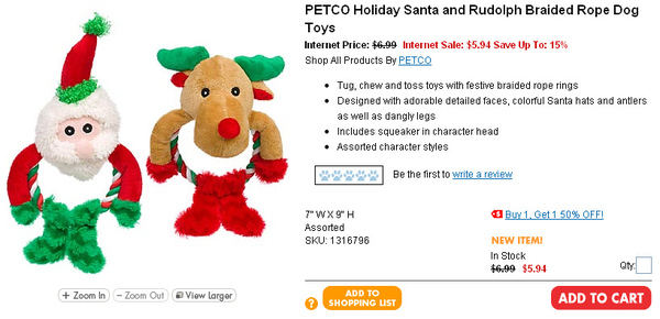 PETCO Holiday Santa and Rudolph Braided Rope Dog Toys.jpg