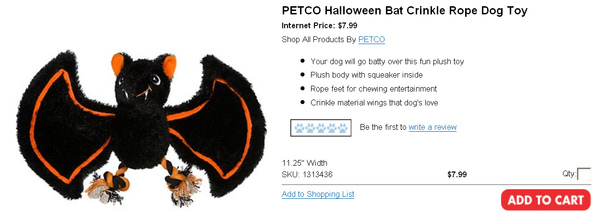 PETCO Halloween Bat Crinkle Rope Dog Toy.jpg