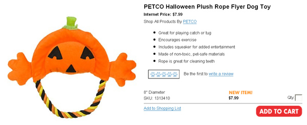 PETCO Halloween Plush Rope Flyer Dog Toy.jpg