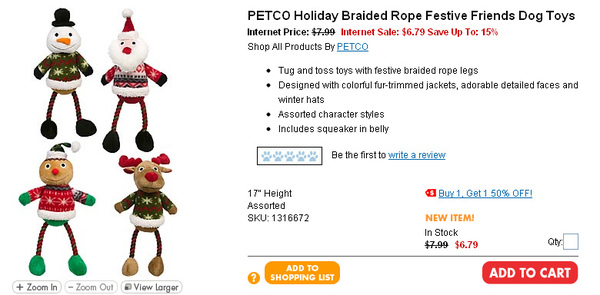 PETCO Holiday Braided Rope Festive Friends Dog Toys  page.jpg