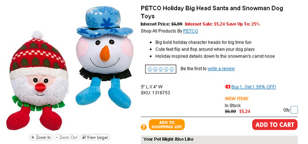 PETCO Holiday Big Head Santa and Snowman Dog Toys  page.jpg