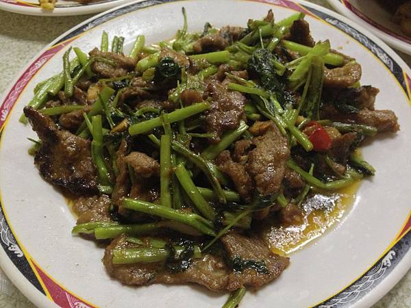 沙茶空心菜牛肉