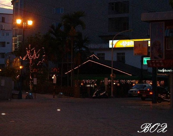 花蓮舊鐵道商圈一角