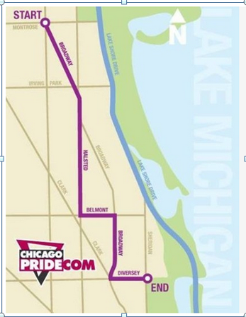 同志遊行地圖