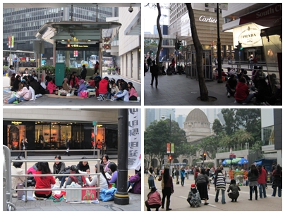 D2-外勞就這樣席地而坐直接野餐耶還在封街的路上玩遊戲