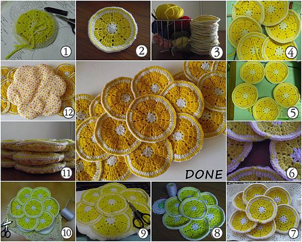 the process of making pot holder-number