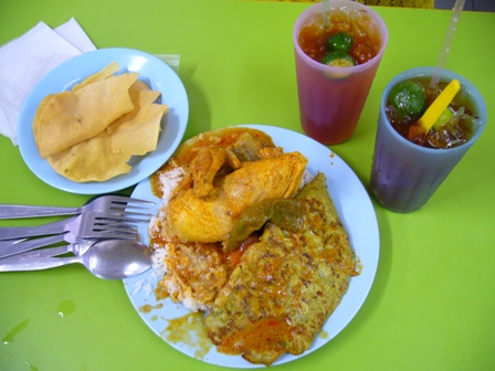 first meal in Penang