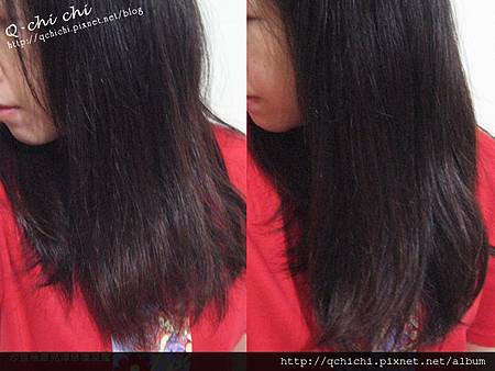 沙宣極緻亮澤修護凝露-使用後