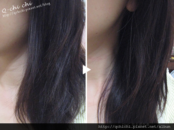 DHC草本香氛膏-頭髮使用前後 DHC草本香氛膏-頭髮使用前後