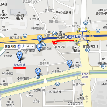 廣藏市場（광장시장）MAP