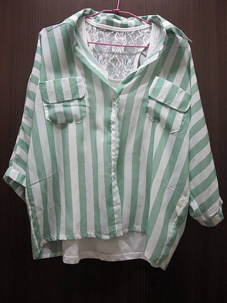 條紋罩衫+蕾絲背心set 100 條紋罩衫+蕾絲背心set 100