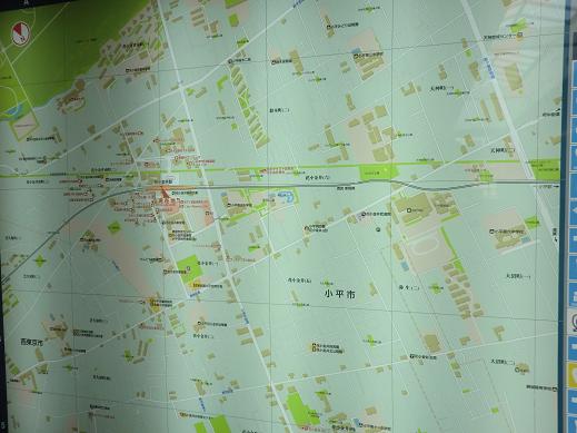 花小金井站的地圖 花小金井站的地圖