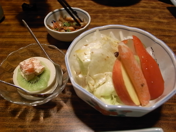 金日本料理套餐前菜與沙拉.JPG