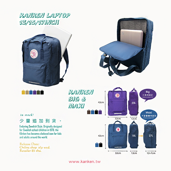 kanken big vs maxi
