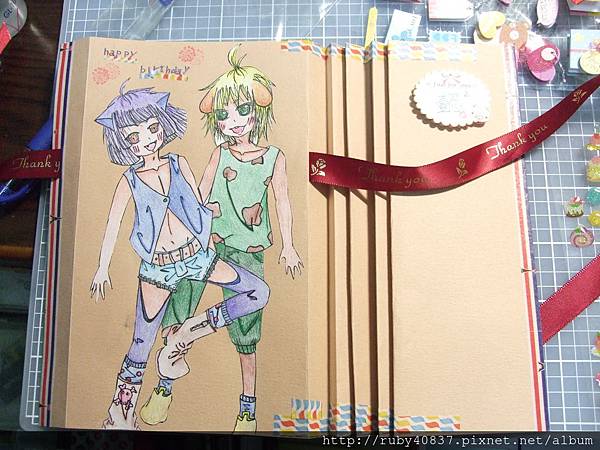 生日卡-展開 生日卡-展開