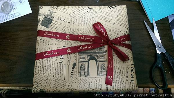 生日書籤卡最終包裝(和禮物一起)