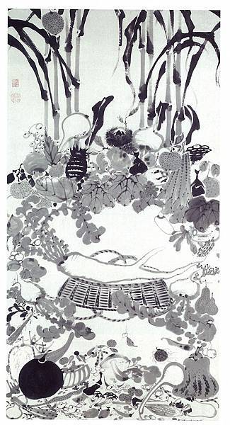 若冲果蔬涅盤圖 若冲果蔬涅盤圖