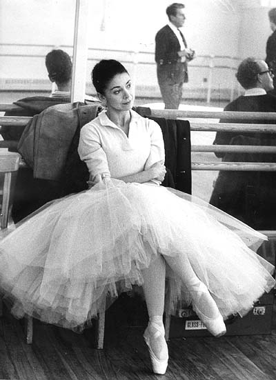 Margot Fontyen sitting in rehearsal room Margot Fontyen sitting in rehearsal room