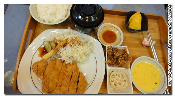 日式百香果炸豬排全餐