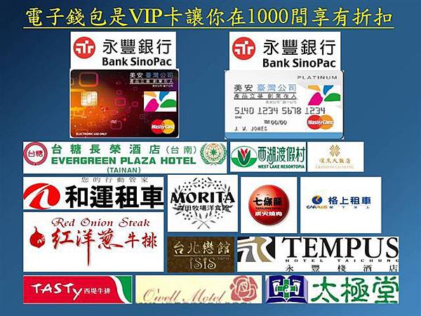 美安電子錢包卡享有永豐銀行優惠