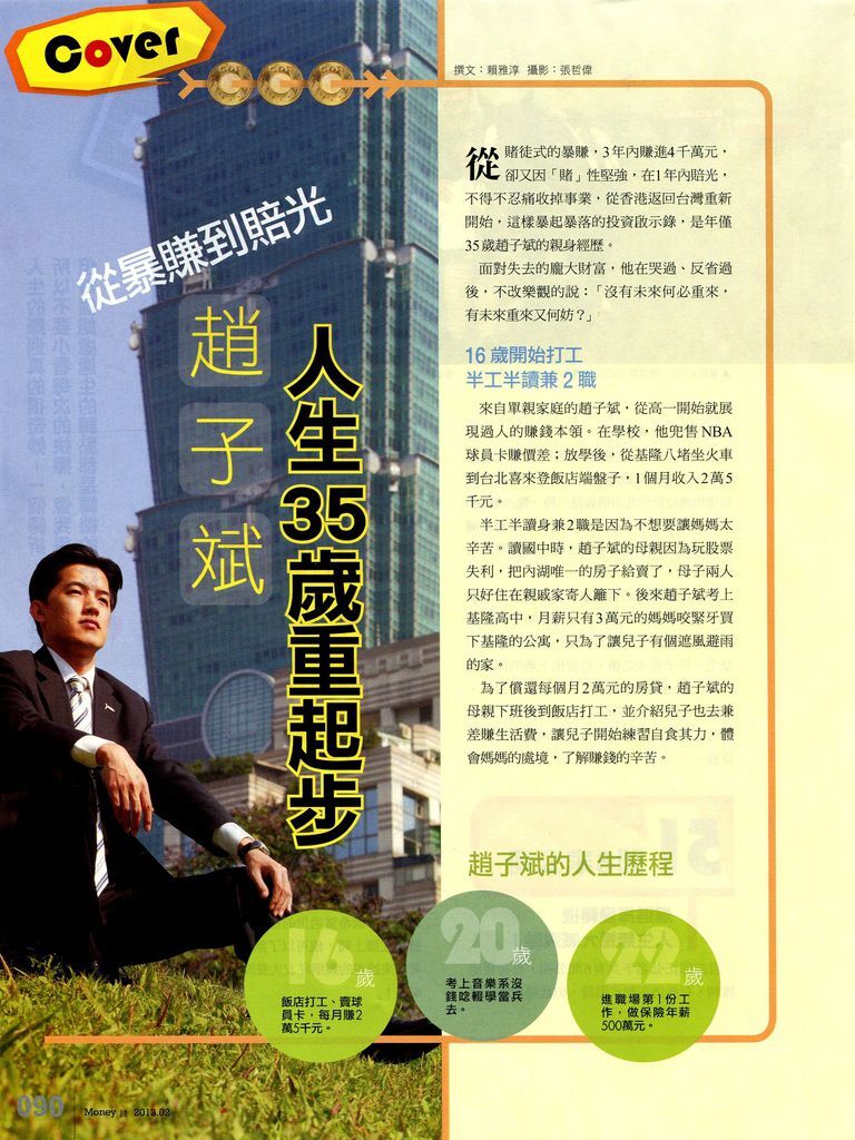 Money錢No65--從暴賺到賠光 趙子斌 人生35歲重起步-01