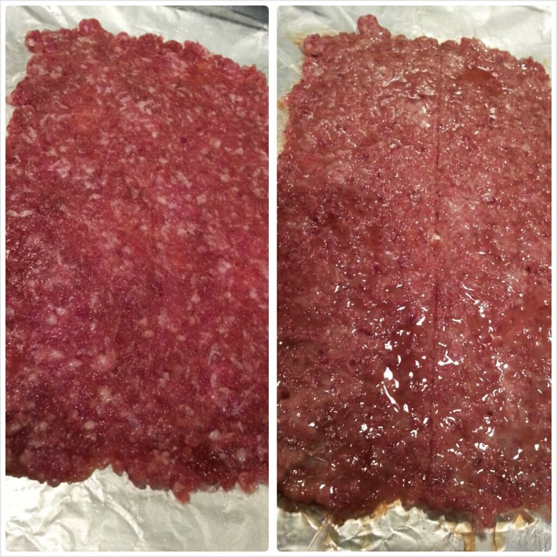 Left - ready to put into oven Right - baked for 25 mins in oven