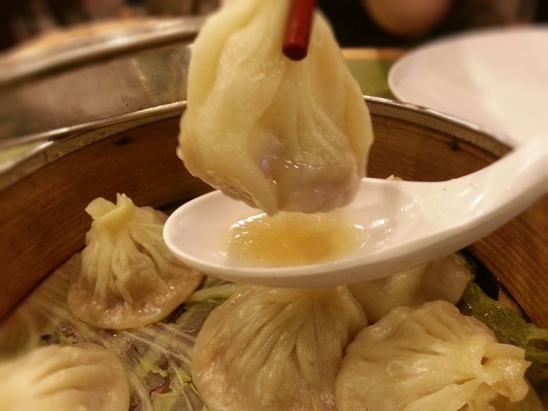 The soup did leak a little, but still good dumplings