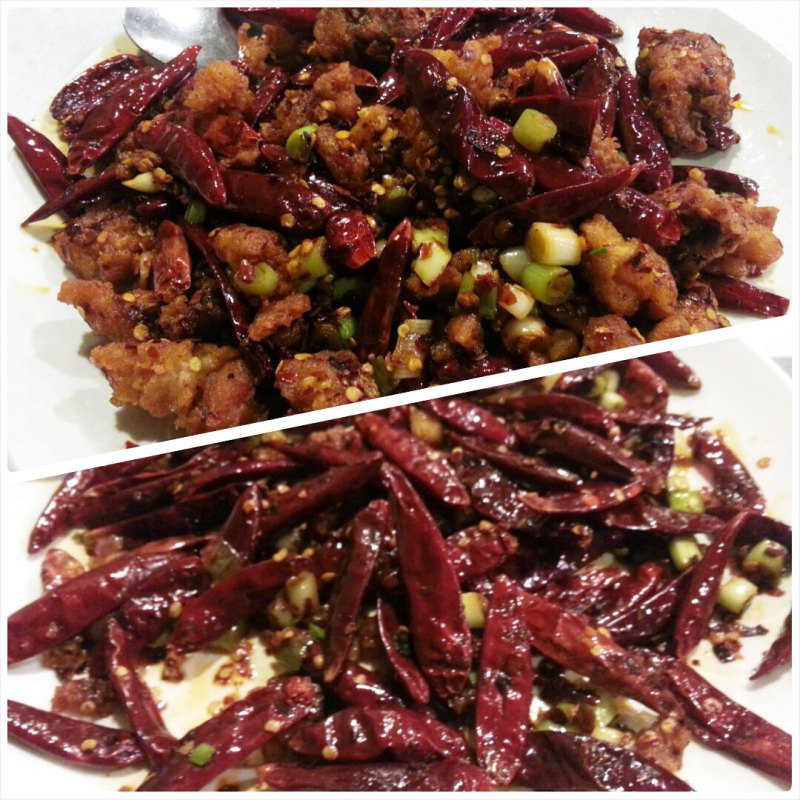 Dry Chili Chicken - it was spicy, but no numbing!