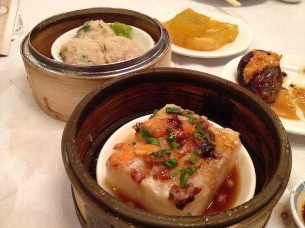 Daikon Steamed Cake, Fish Balls, both were pretty good