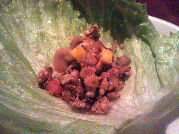 Chicken Lettuce Wrap - Close up