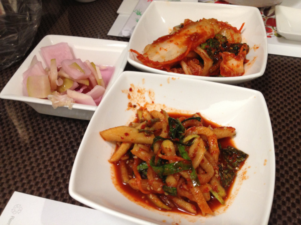 Banchans - Kimchi, Radish, and Nabak Kimchi?