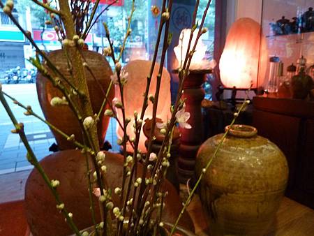 鹽燈與桃花 鹽燈與桃花