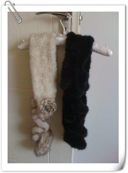 水貂毛圍巾 水貂毛圍巾