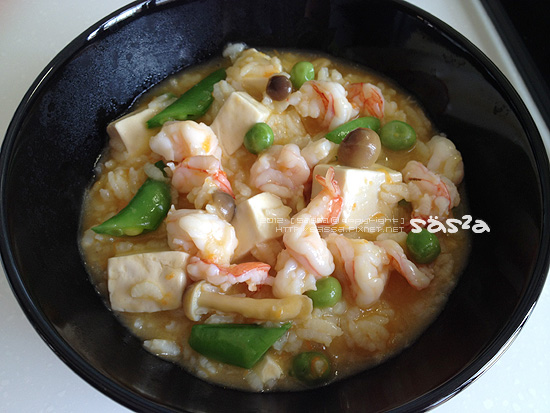 蟹黃鮮蝦豆腐粥(蝦膏湯)