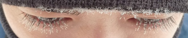 眼睫毛結冰 part 1 近照